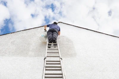 Peinture extérieure à la Lande-Patry — façades et ravalement
